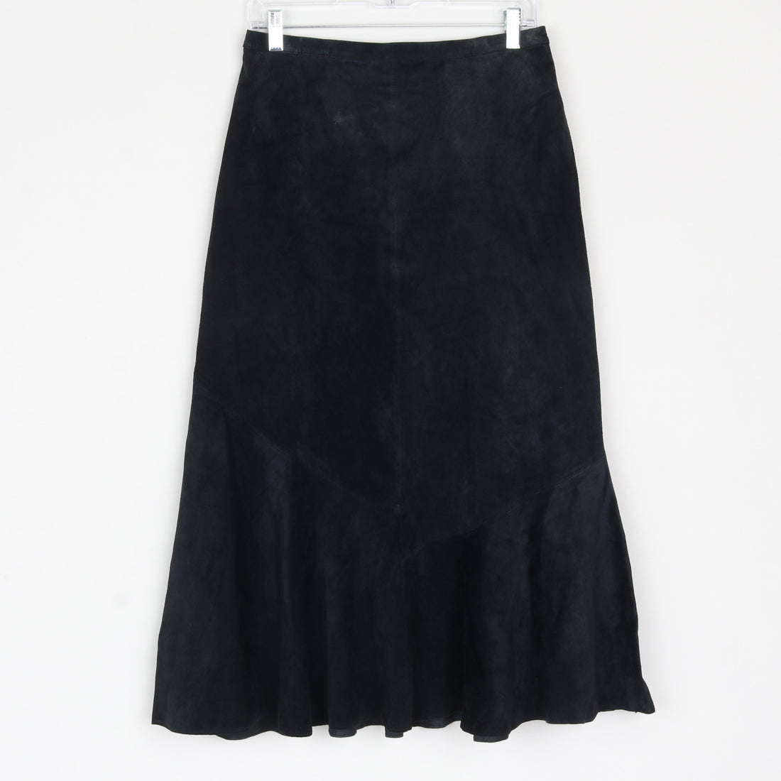 Black Suede Maxi Skirt