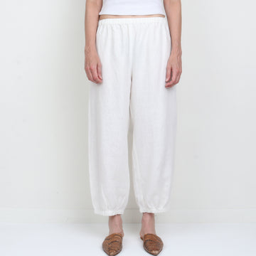 Suzie Kondi White Linen Pants
