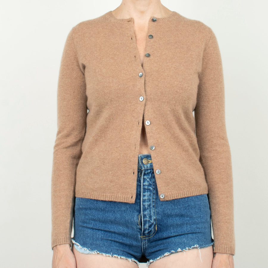 Latte Cashmere Cardigan