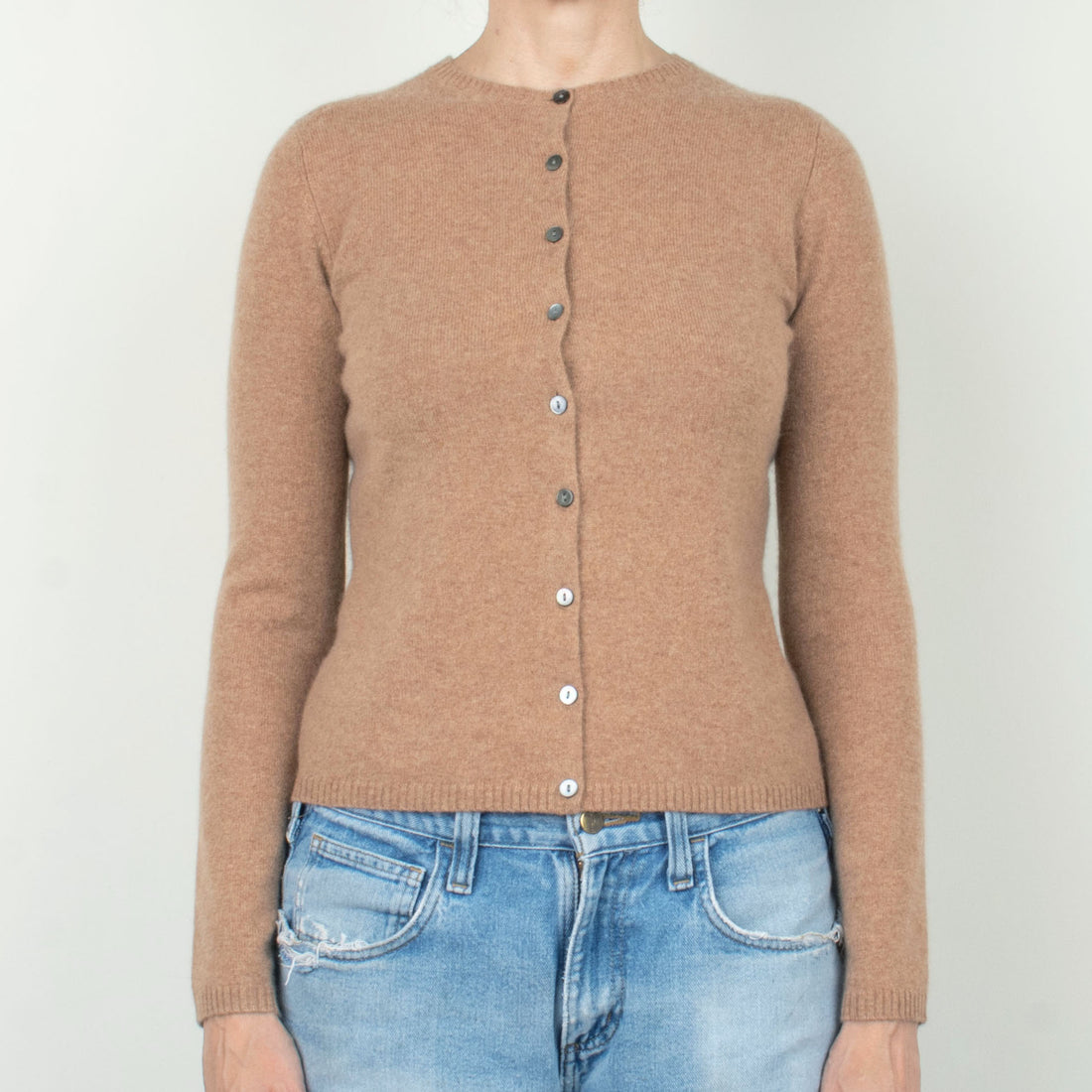 Latte Cashmere Cardigan