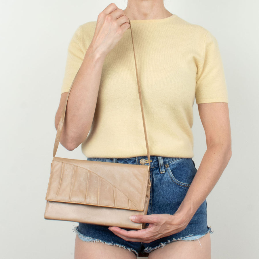 Taupe Leather Purse