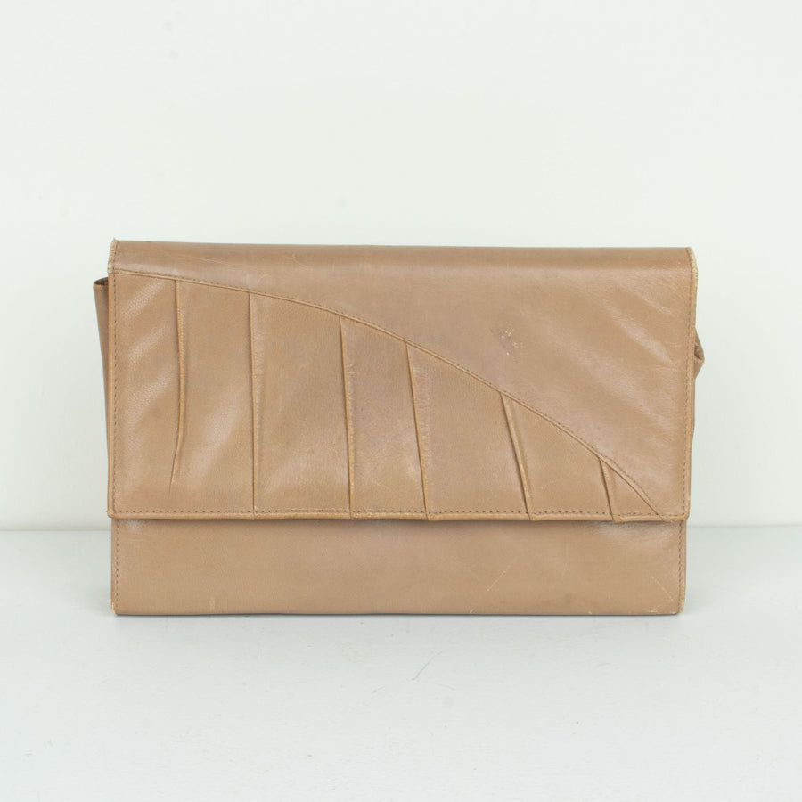 Taupe Leather Purse