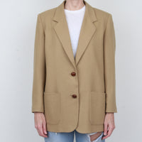 Tan 100% Wool Blazer