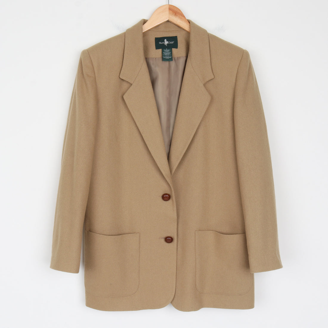 Tan 100% Wool Blazer
