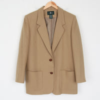 Tan 100% Wool Blazer