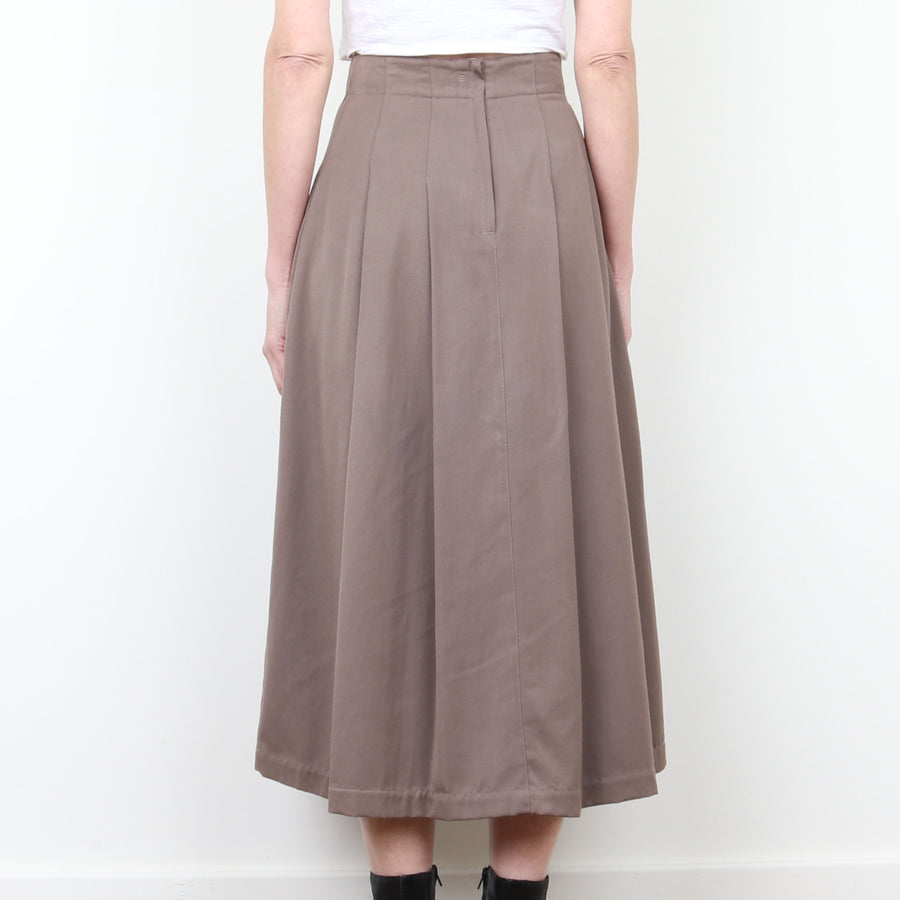 Taupe Midi Skirt