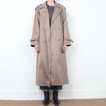 Warm Lined Trench Coat L