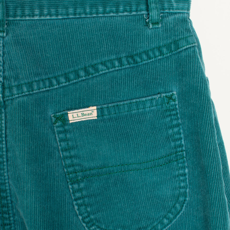 Teal Corduroy Skirt