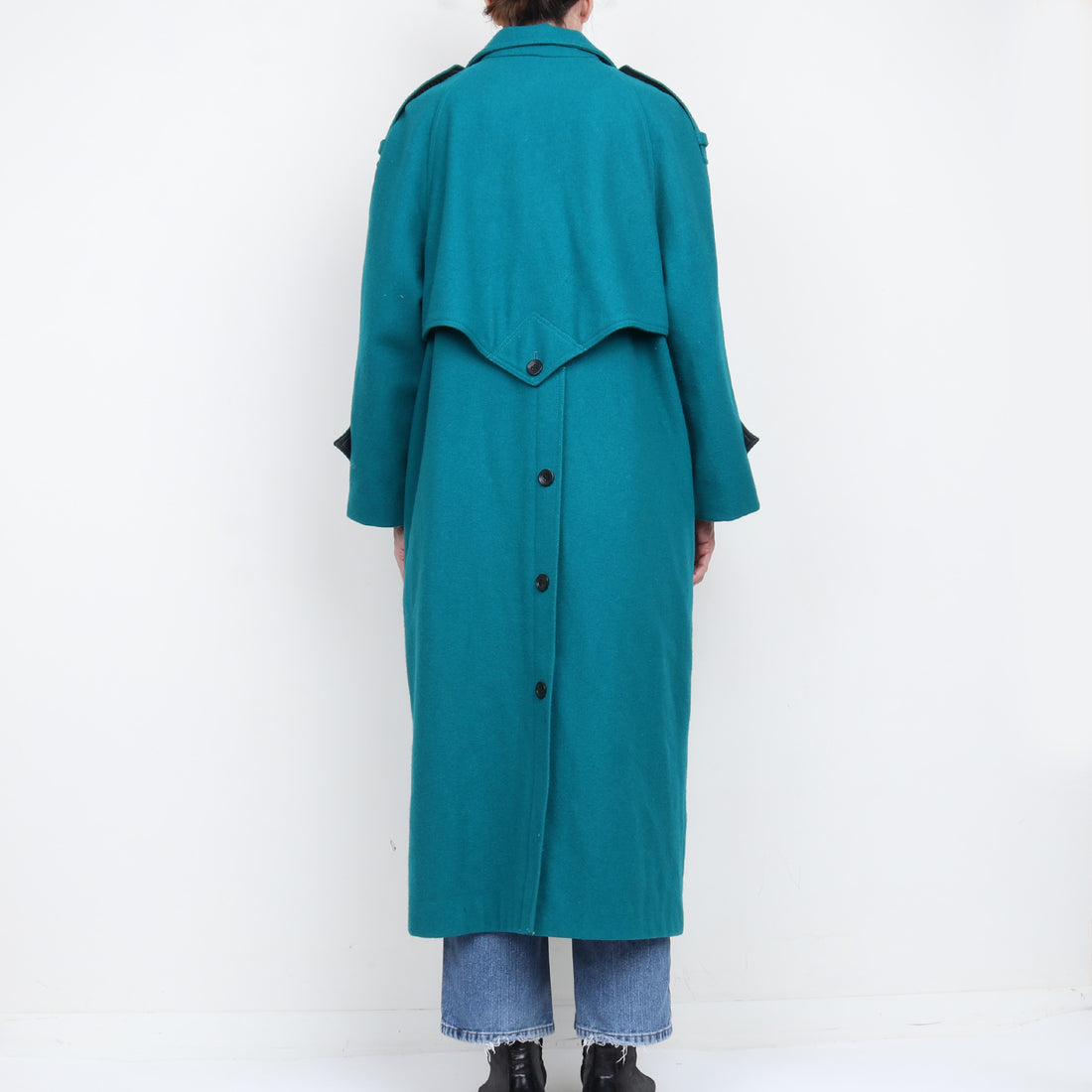 Teal Wool Coat