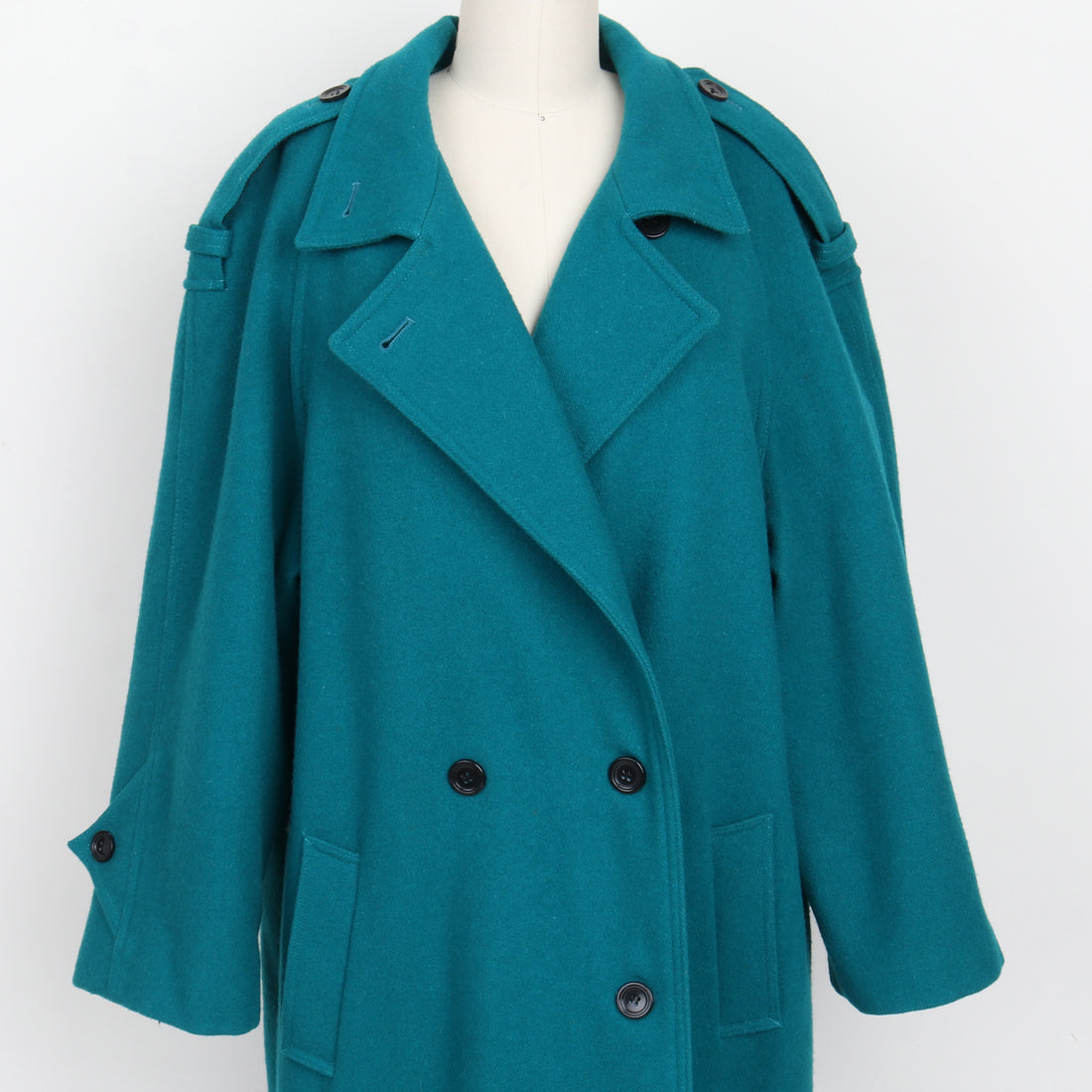 Teal Wool Coat