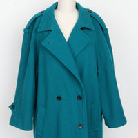Teal Wool Coat