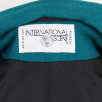 Teal Wool Coat