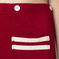 70s Velour Wrap Skirt