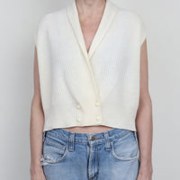 Cream Knit Vest