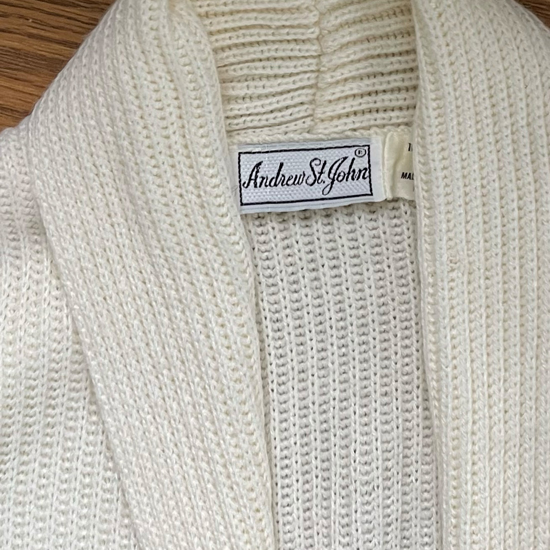 Cream Knit Vest