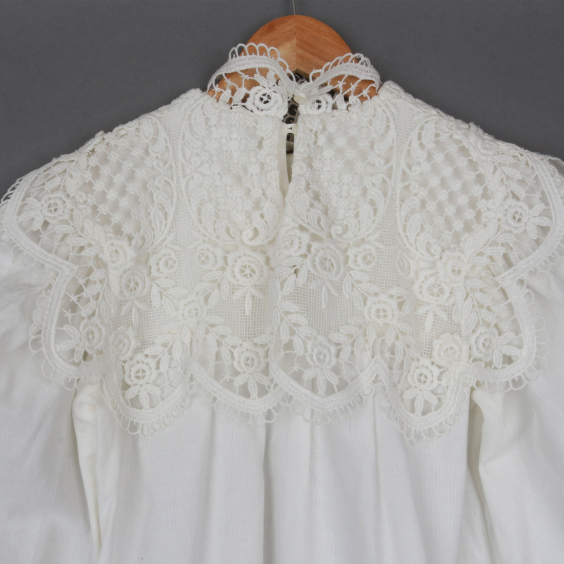 White Lace Trim Mini Dress