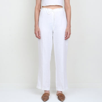 White Linen Pant