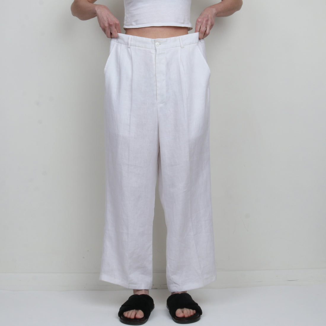 White Linen Trouser XL