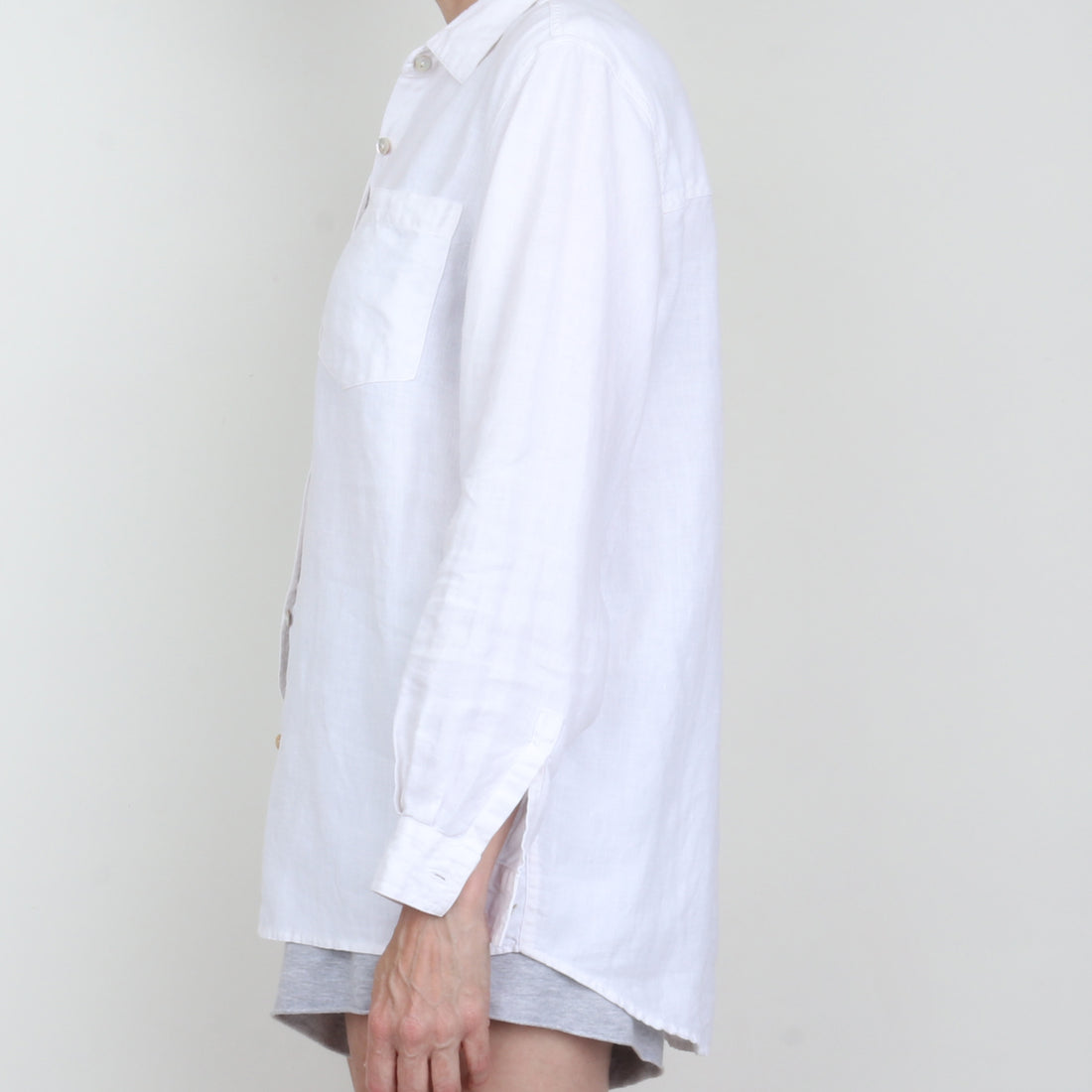 White 100% Linen Shirt