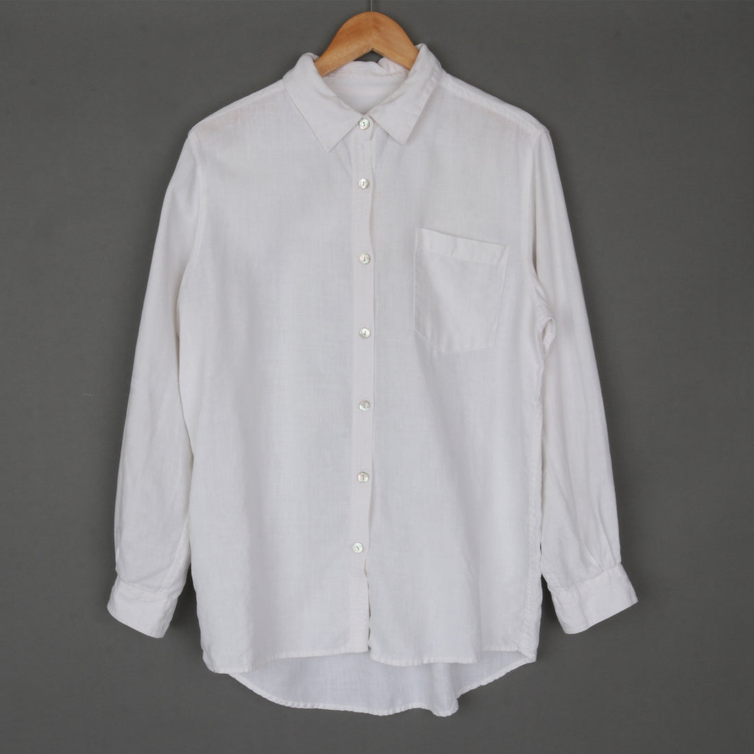 White 100% Linen Shirt