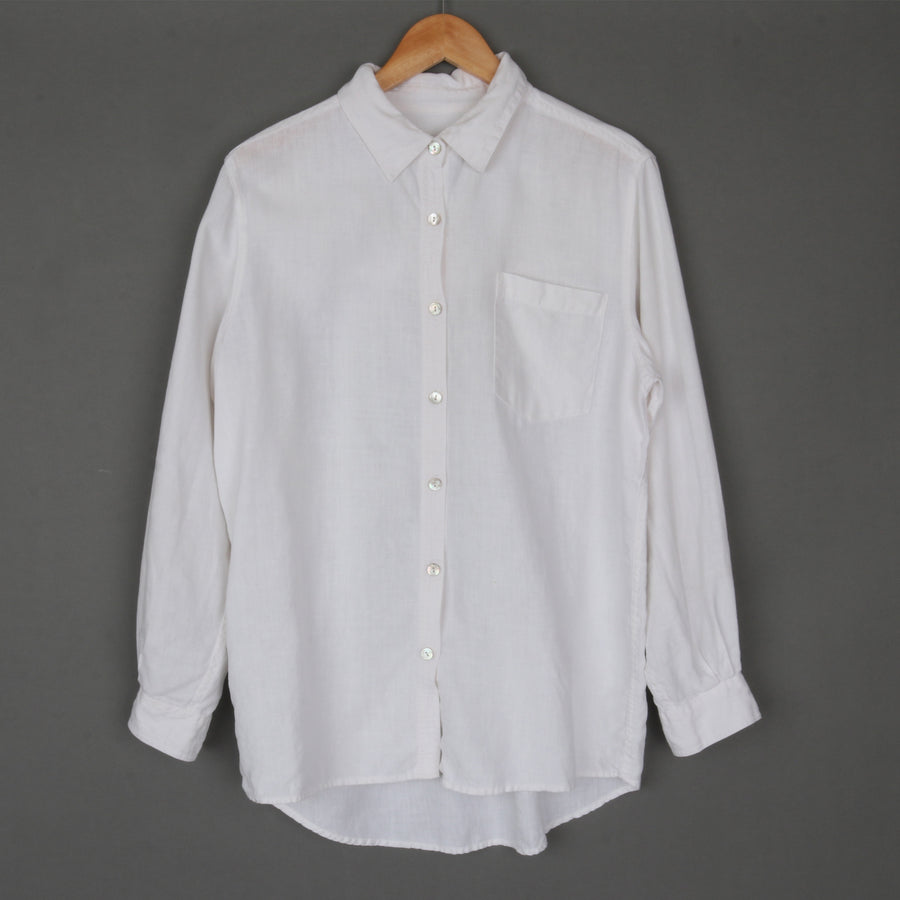 White 100% Linen Shirt