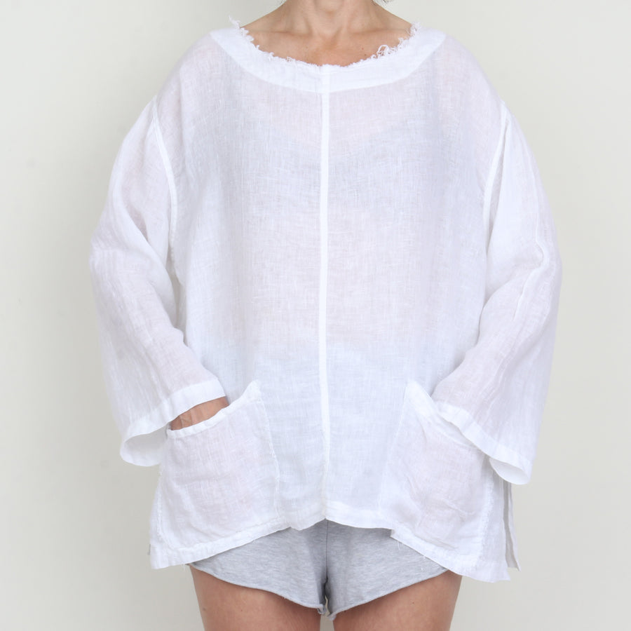 White Linen Tunic