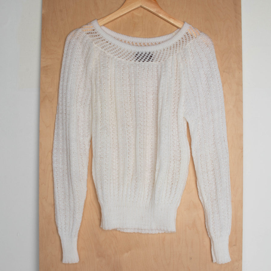 70s Cloud Open Knit Sweater