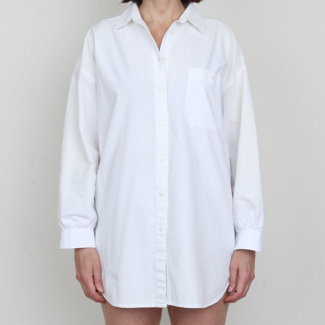 White Cotton Oversize Shirt