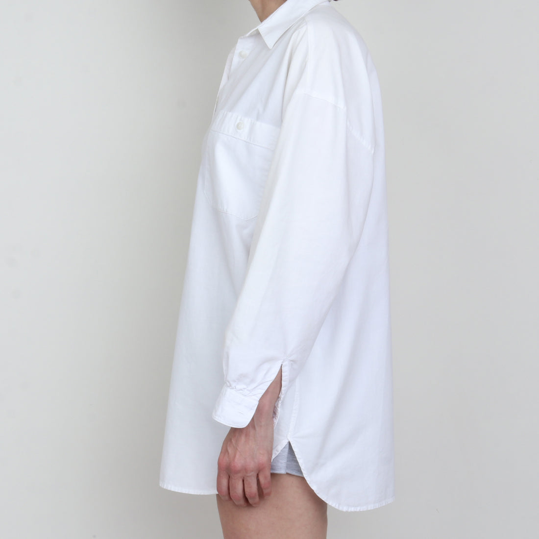 White Cotton Oversize Shirt