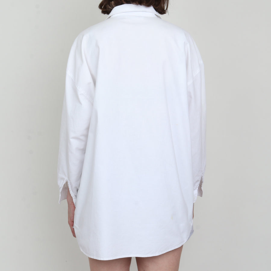 White Cotton Oversize Shirt