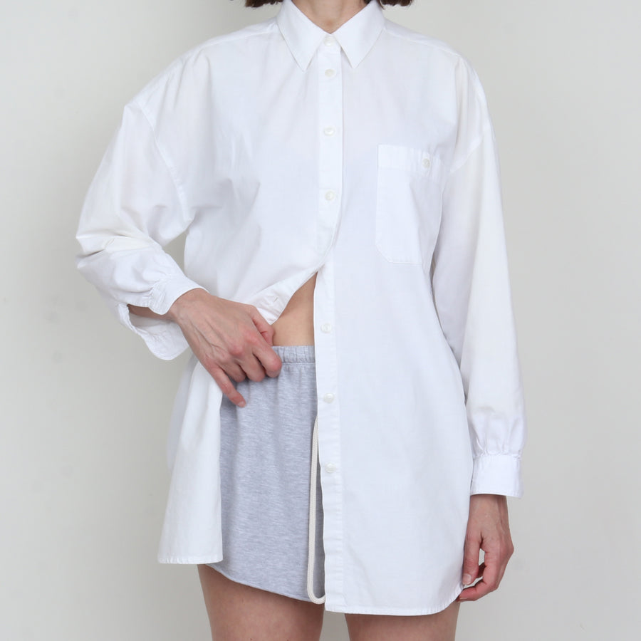 White Cotton Oversize Shirt
