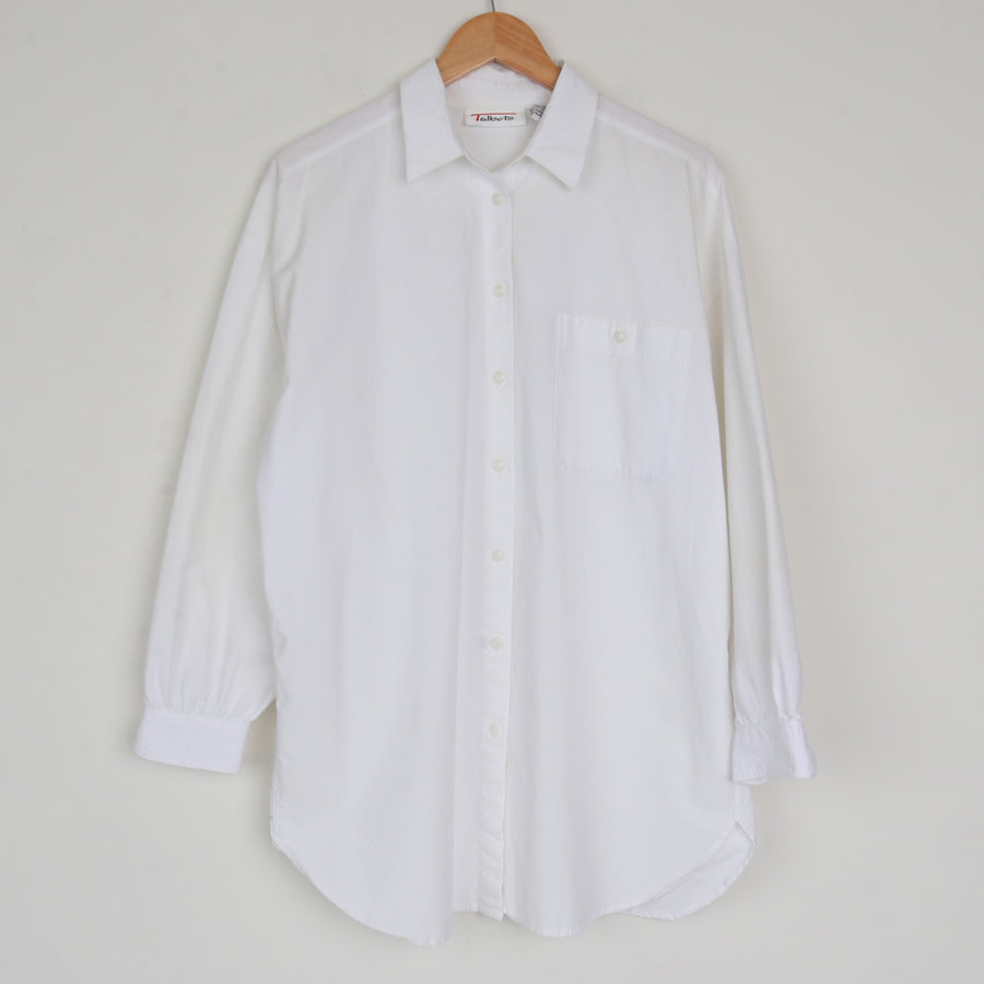 White Cotton Oversize Shirt