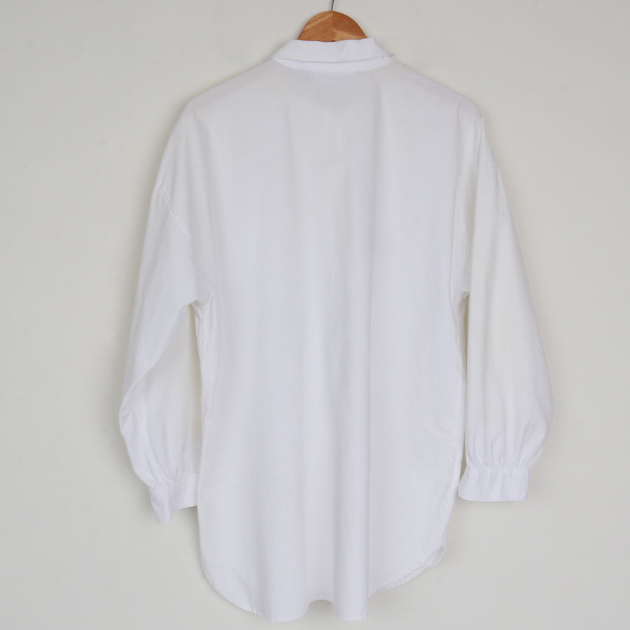 White Cotton Oversize Shirt