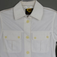 70s White Safari Jacket XS