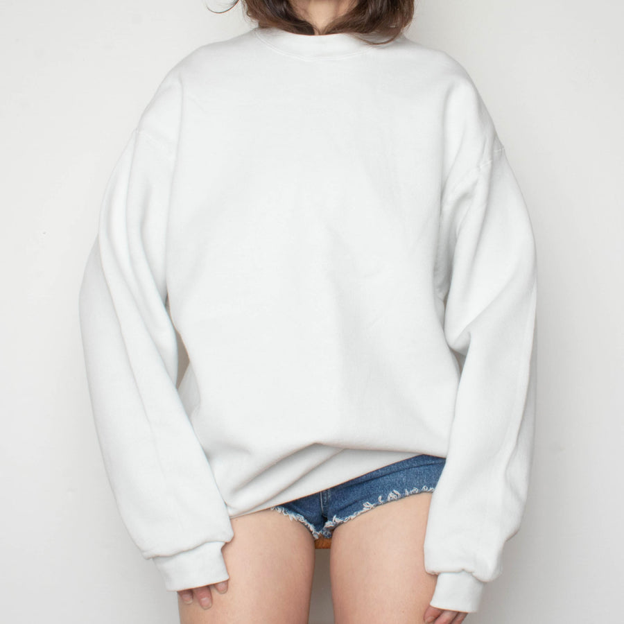 White Cotton Sweatshirt