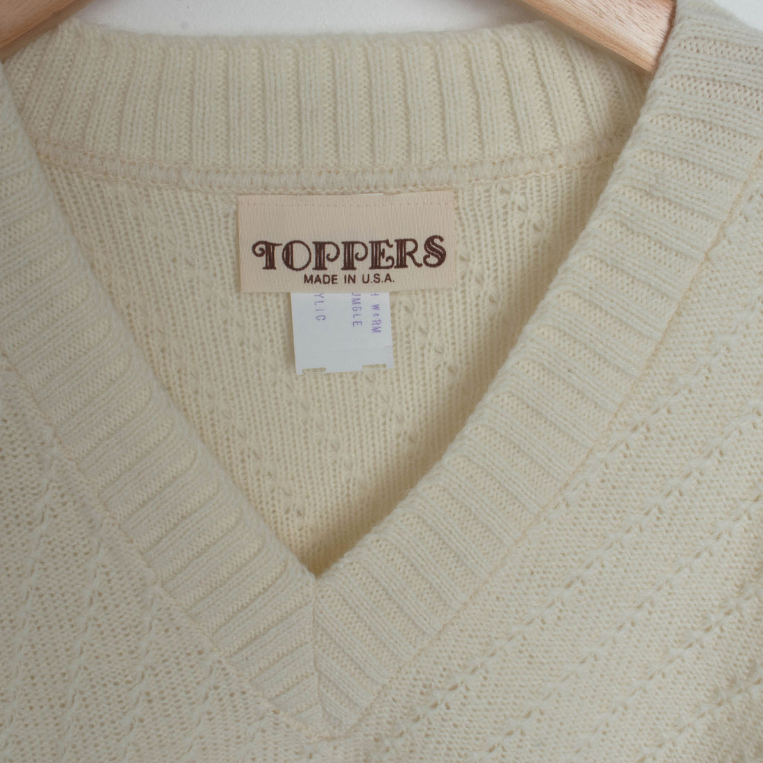70s Ivory Knit Sweater