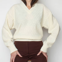 70s Ivory Knit Sweater