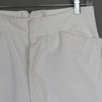 1930s White Cotton Navy Sailor Pants S/M