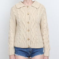 Aran Wool Cardigan S/M