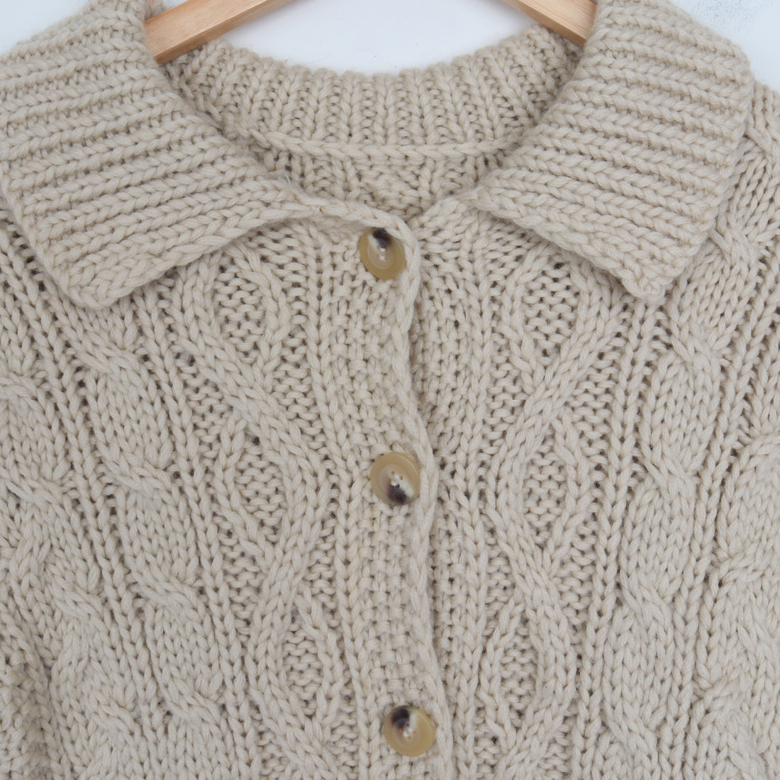 Aran Wool Cardigan S/M