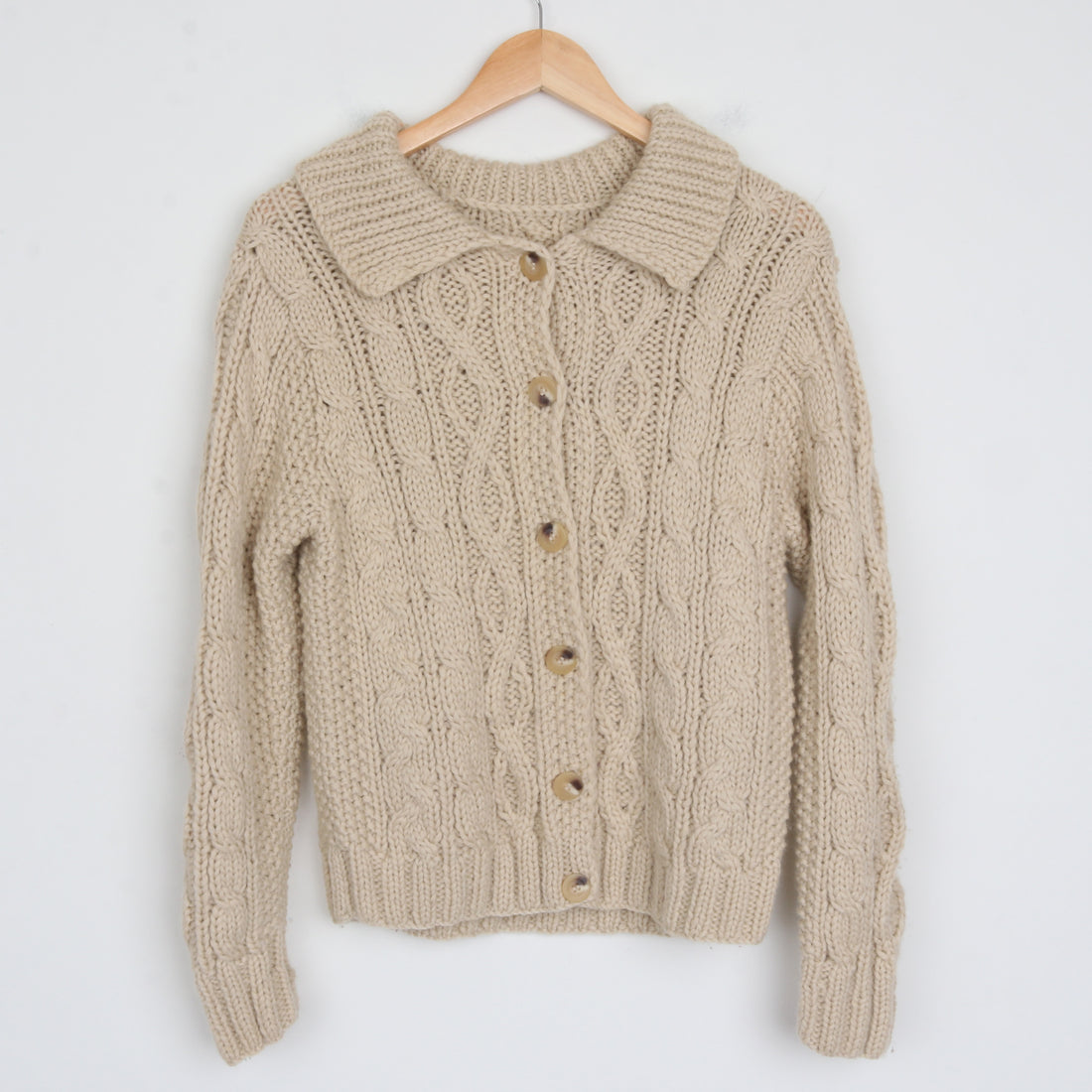 Aran Wool Cardigan S/M