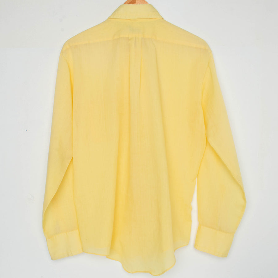 70s Butter Yellow Button Down