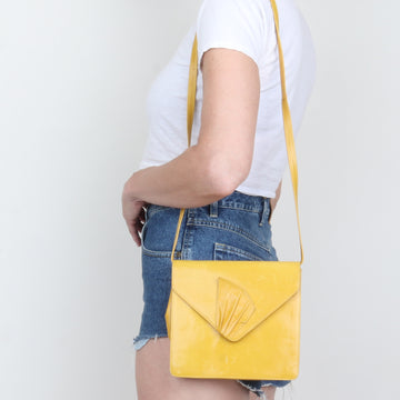 Yellow Leather Purse