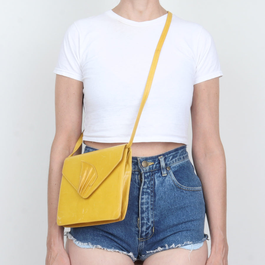 Yellow Leather Purse