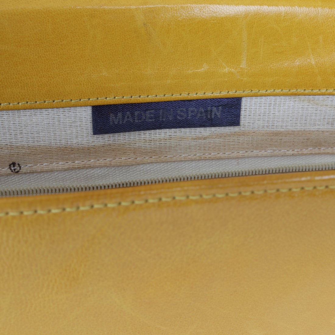 Yellow Leather Purse