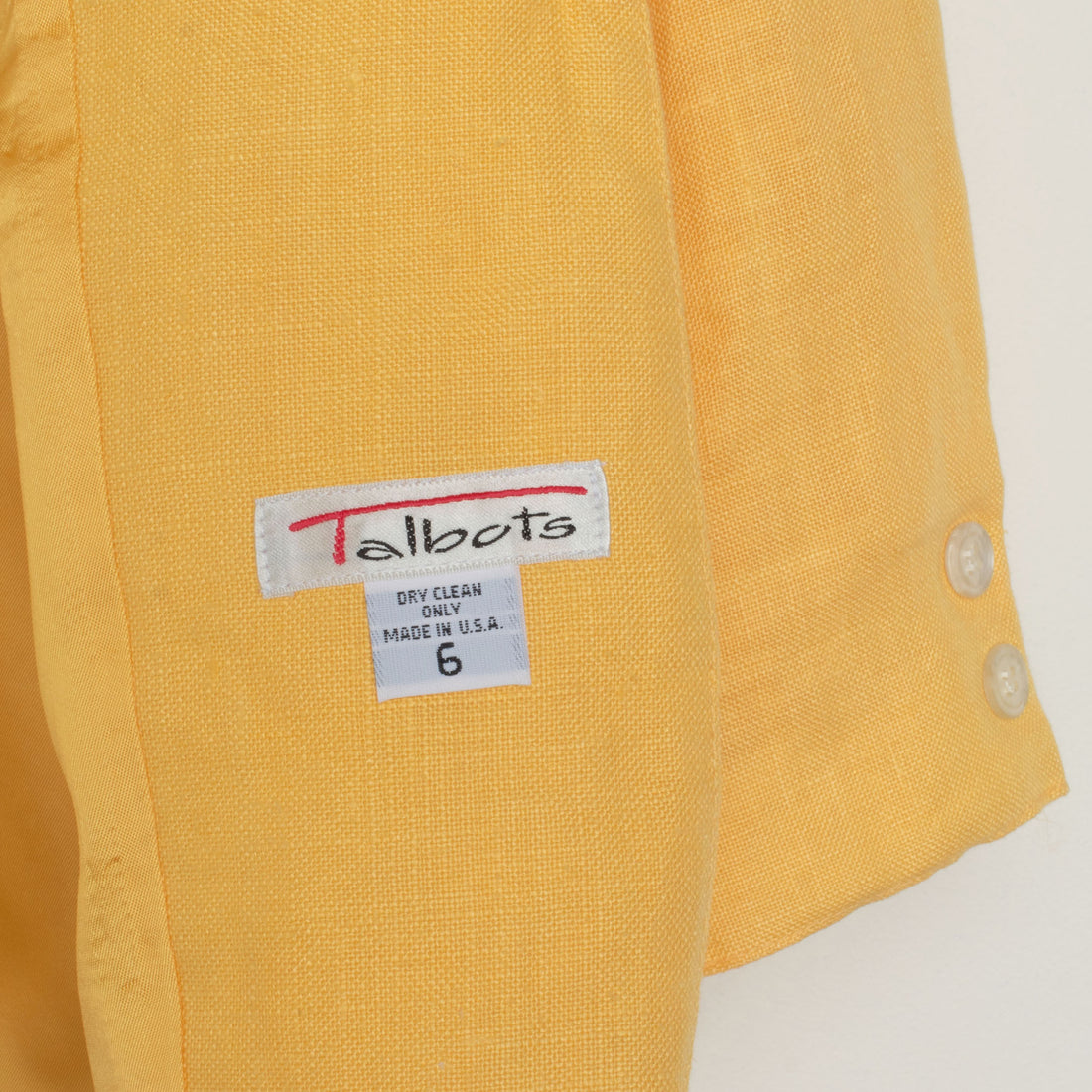 Yellow Linen Blazer