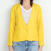 Yellow Silk Jacket