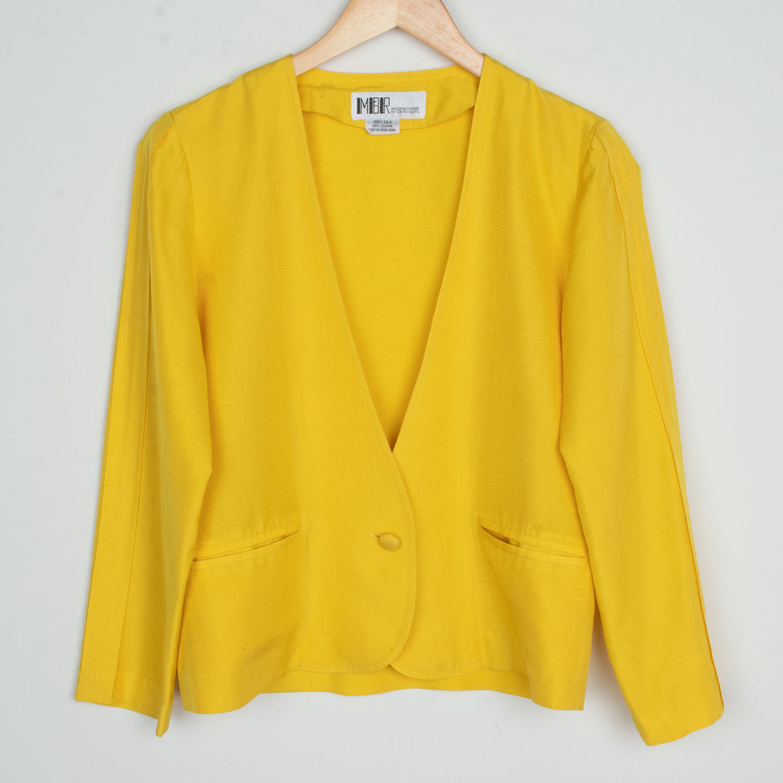 Yellow Silk Jacket