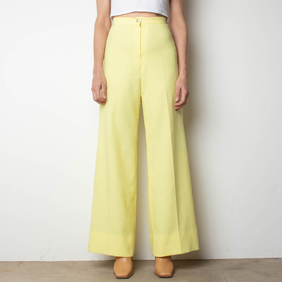 70s Yellow Wide Leg Pant