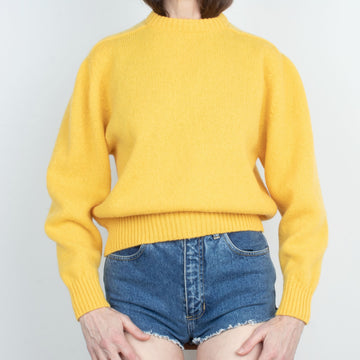 Vintage Yellow Wool Knit